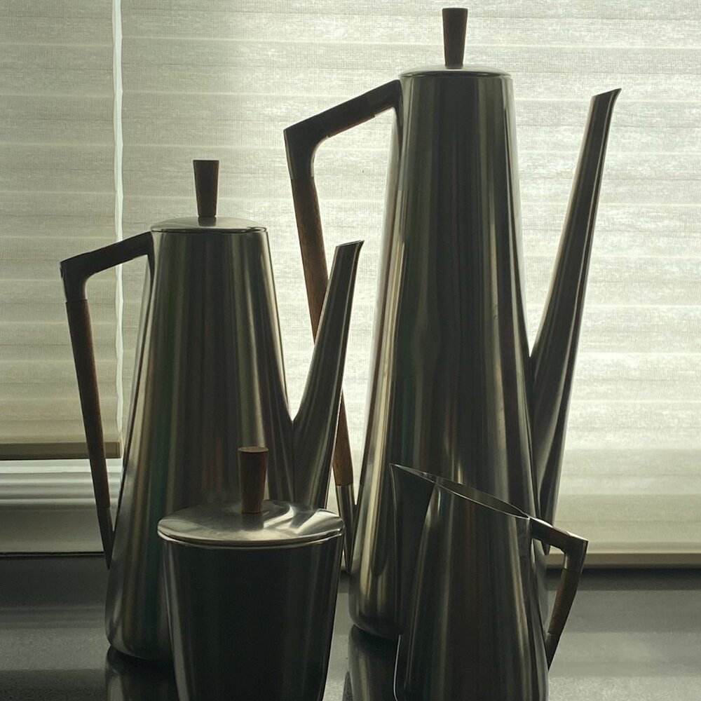 Coffee Pot, Tea Pot with Sugar and Creamer